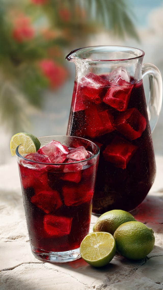 Hibiscus Agua Fresca.